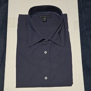 Banana Republic Navy Blue Dress Shirt Classic Style